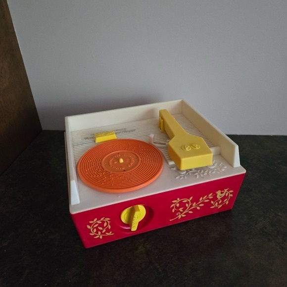 Fisher-Price Other - Vintage Kids Fisher-price Toy Record Music BoxPlayer - Red  Yellow  and Orange